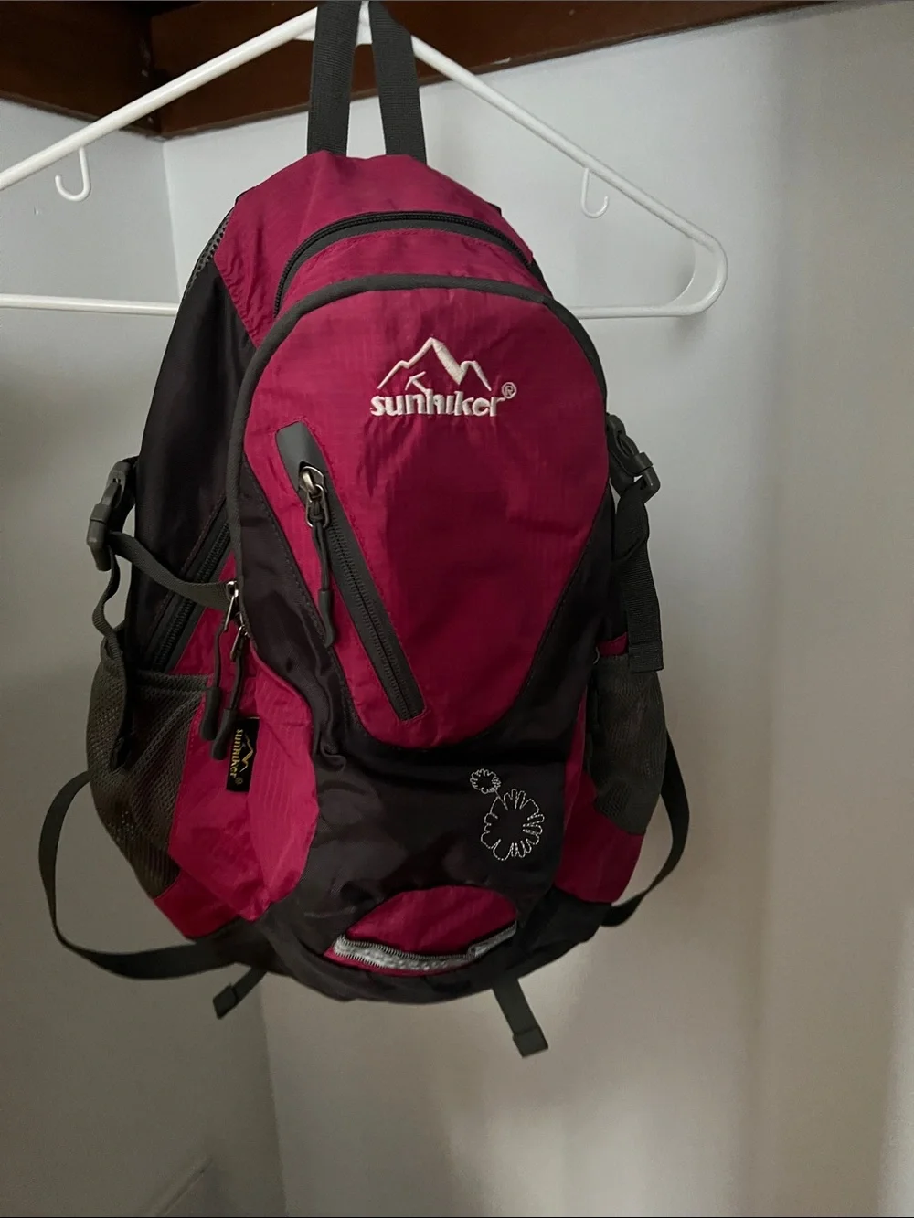 Hot Pink Daypack Backpack by sunhiker